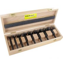 Famag - Set di punte Forstner WS-Bormax 2.0 8 pezzi. ø 15 - 50mm lunghezza 90mm in cassetta di legno - 1622.508