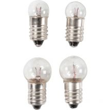 Set di quattro lampadine per fanali bici anteriori e posteriori