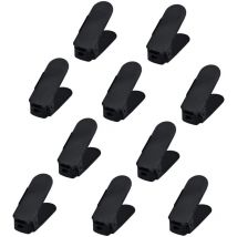 Naizy - Set di scarpiere regolabili Set di scarpe regolabili antiscivolo Impilatore di scarpe regolabile in 3 altezze in plastica (30 pezzi, nero)