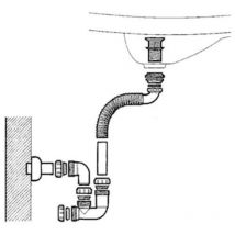 Ceramica Dolomite - ideal standard Atlantis set scarico lavabo esterno bianco codice prod: J200667 - Bianco opaco