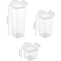 Set Di Scatole Portaoggetti Set Bianco