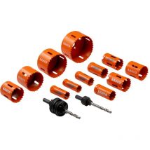 Set di seghe a tazza Sandflex bi-metal Bahco 3834-PROMO-122-76 (14 pezzi)