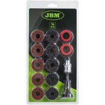 Set di strumenti per la pulizia dei mozzi perni prigionieri 14 pezzi JBM