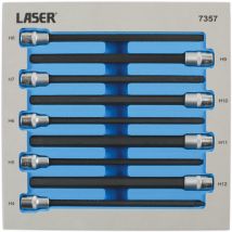 Set di utensili laser di punti esagonali a 6 corde extra lunghe 200 mm