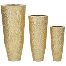 Set di Vasi Glassati Tris cm diam 50,8X114,9-40X92,7-29,8X70,5 - glasy tris