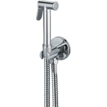 Set doccetta bidet idroscopino con chiusura automatica, tutto ottone flessibile 120 cm
