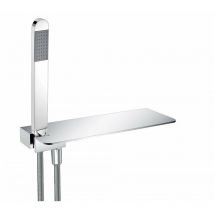Bagnoclic - Set doccia con mensola portaoggetti per doccia o vasca