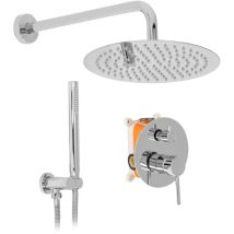 REA - set doccia da incasso lungo chrome + box