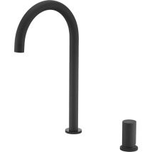 Imex Products - Mice - Rubinetto per lavabo monocomando - Rubinetto da cucina - Rubinetto per lavello da cucina per acqua calda/fredda - Nero opaco
