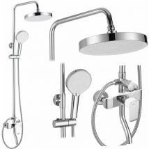 REA - set doccia bloom white chrome