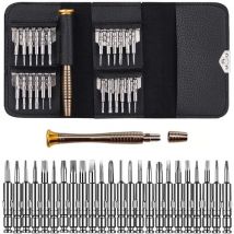 Einemgeld - Set d'outillage professionel 25 pièces Comprenant: Tournevis pentalobe, Torx, Philips, Tournevis pour Smartphones, tablettes et Autre