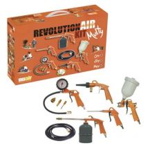 Nuair Kit d'outils pneumatiques avec pistolet à peinture gonfleur de pneus et buses variées pour tout atelier