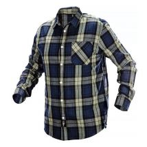 Chemise à carreau homme NEO TOOLS 81-541 bleue olive noire