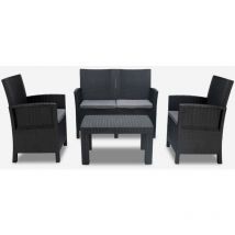 Conjunto jardín exterior sofá 2 sillones mesa de centro Taormina Grand Soleil