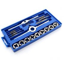 Set filiera 20pz professionale maschi e femmine per filettatura kraft