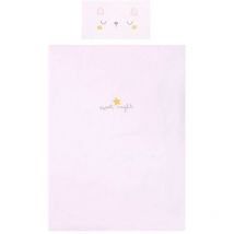 Pirulos - Funda nórdica cuna lunas rosa de Funda nórdica 100x135 cm