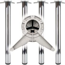 Set gambe tavolo CR pol.60mm H.710mm i6-KT.attacco BMB