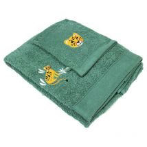 Set gant avec drap de douche éponge brodée Timmy