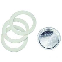 Bialetti - Set guarnizioni moka pz.3 + 1 filtro - 12 tazze