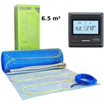 Set Heizmatte 6,5 M² 170 W/m² + Programmierbarer Thermostat Hw800