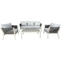 Set In Rattan Sintetico Con Struttura In Alluminio
