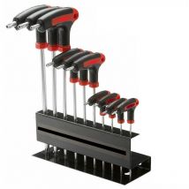 Set 10pz chiavi torx cacciaviti a t lunghe T9-T50 con foro supporto Stahlkaiser