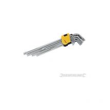 Set kit 9 pz chiavi torx lunghe elle metriche a stella mandrino T10 T50 985 sl