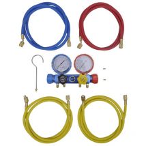 Set manifold 4 voies pour climatiseur Vidaxl