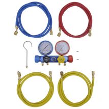 Set manifold 4 voies pour climatiseur