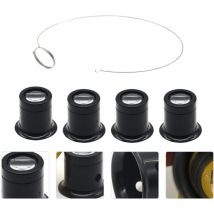 Ugreat - set maschera per gli occhi, lente d'ingrandimento, monocolo da gioielliere, bicchieri, restauratore di gioielli, strumenti per gioielli,