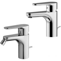 Set miscelatori Paffoni Green lavabo e bidet con scarico incluso