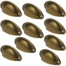 Set Mit 10 Antiken Messing-schubladengriffen - Möbel