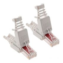 Set mit 10 RJ45-CAT-6-Steckern ohne Werkzeug – Zenitech
