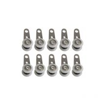 Set mit 10 Rollen für Erkerfenster oder Schiebetüren – Metall und Kunststoff – 4,5 x 1,9 cm