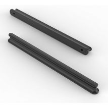 Petites Ecrevisses - Set mit 10 Schwarz Schubladengriffe Metall Schrankgriffe mit Schrauben Moderne Türgriffe für Kommode Küchenschränke