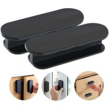 Set Mit 2 Balkontürgriffen, Türgriffen, Schrankgriffen, Türgriff, Balkontür, Kunststoff-außenbereich, Glasmöbelgriff, Schwarz
