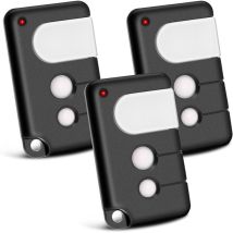 Set Mit 2 Chamberlain-kompatiblen Torfernbedienungen, 433,92 Mhz, 3 Kanäle, Kompatibel Mit Tx4runi, Tx2rev, 84335eml, 84333e, 94333e, 4335eml, 