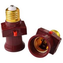 Set mit 2 E27-Schraubfassungen mit Schalter, 6 a, 250 v [Energieklasse a] [Energieklasse a]