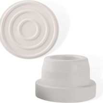 Set Mit 2 Gummi-stoßdämpferkappen Für Poolleiterfüße - Schutz Für 48 Mm / 1,9 Zoll Rohre - Für Eingelassene Pooltreppen