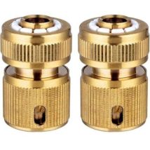 Set Mit 2 Messing-schnellverbindern Für Gartenschläuche, Schnellverbinder Für Gartenschläuche, 1/2"-schnellverbinder