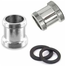 Set Mit 2 Messing-wasserhahnadaptern, 22 Mm Npt Außengewinde Auf Außengewinde, Wasserhahn-luftsprudleranschluss Für Spültischarmatur, Wasserfilter, 
