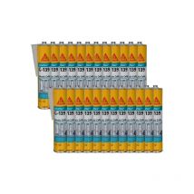 Set mit 24 schnell härtenden Klebemitteln Sika Sika flex g 139 - Weiß - 300ml