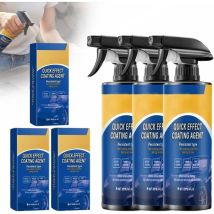 Set Mit 3 Auto Schutzsprays Quick Effect – Wasserloses Waschen, Politur Und Beschichtung, Schneller Glanz Und Lackschutz, Glasreiniger