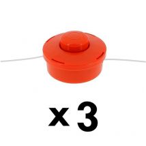 Dolaso - Set mit 3 Drahtköpfen für Freischneider und 4-in-1-Multifunktionsgerät