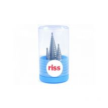 Riss - Set mit 3 HSS-Stufenfräsern Stahl M2 3222V - C003Q3090