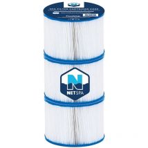 Netspa - Set mit 3 Spa-Filterpatronen - ø 10.4 cm x h 8cm -150 Falten - Reinigung/Erhaltung der Wasserqualität -. - 3er-Set