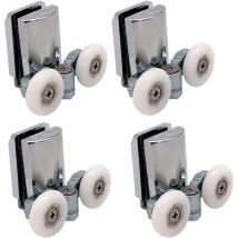 Set Mit 4 23-mm-duschtürrollen Für Schiebetüren