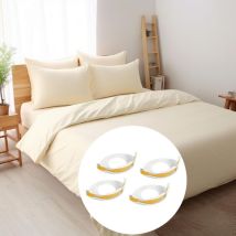 LABLANC Bettlakenclips Set – Rutschfest – Universell – 4 Stück – Hochwertiges Polypropylen – Für alle Bettgrößen