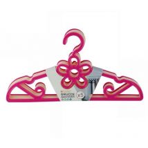 Trade Shop Traesio - Trade Shop - Set mit 5 bunten Blumen-Kleiderbügeln für Hemden, Jacken und Krücken -