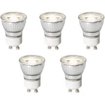 Set mit 5 dimmbaren GU10 LED-Glühbirnen 3,5 cm 4W 275 lm 4000K